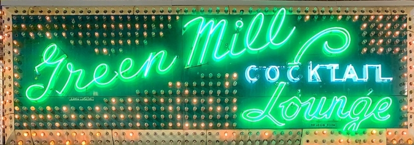 The Green Mill sign